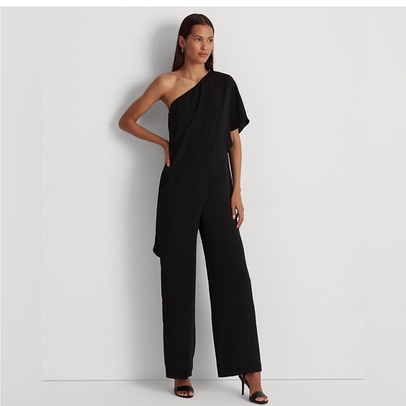 Lauren Ralpg Lauren One Shoulder Jumpsuit - Picture 1 of 9